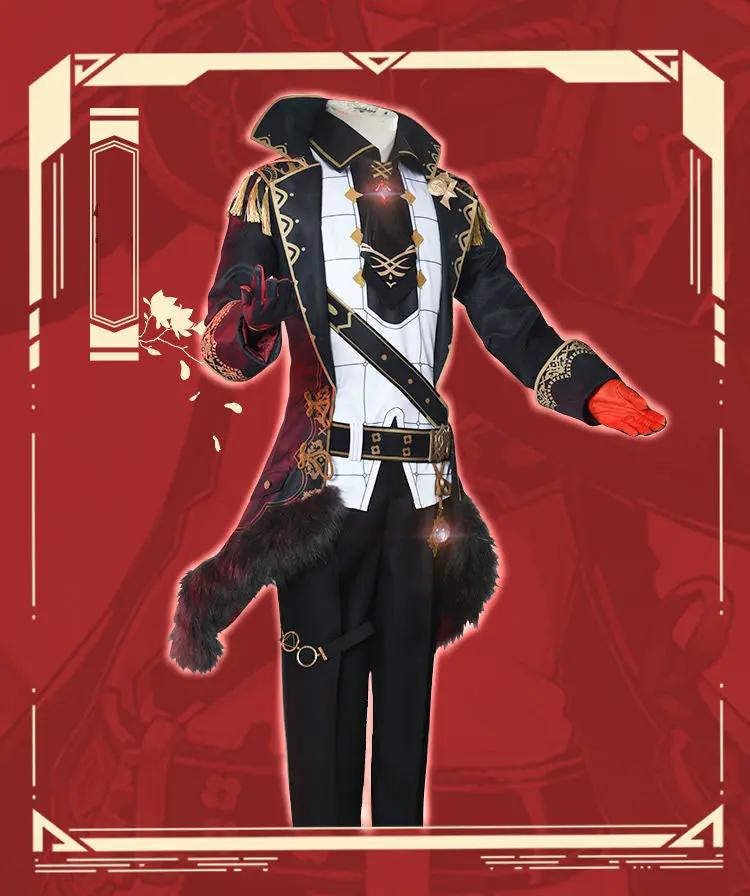 Genshin Impact cos costume Duluk cos game full suit cosplay costume men's clothes wigs shoes sword weapons by eprolo