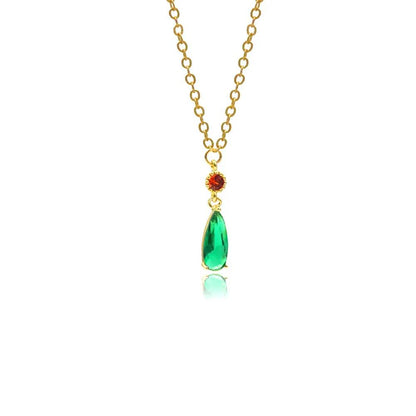 Anime Emerald Hal Hall Style Zircon Copper Earrings Clip On Unisex Cosplay by eprolo
