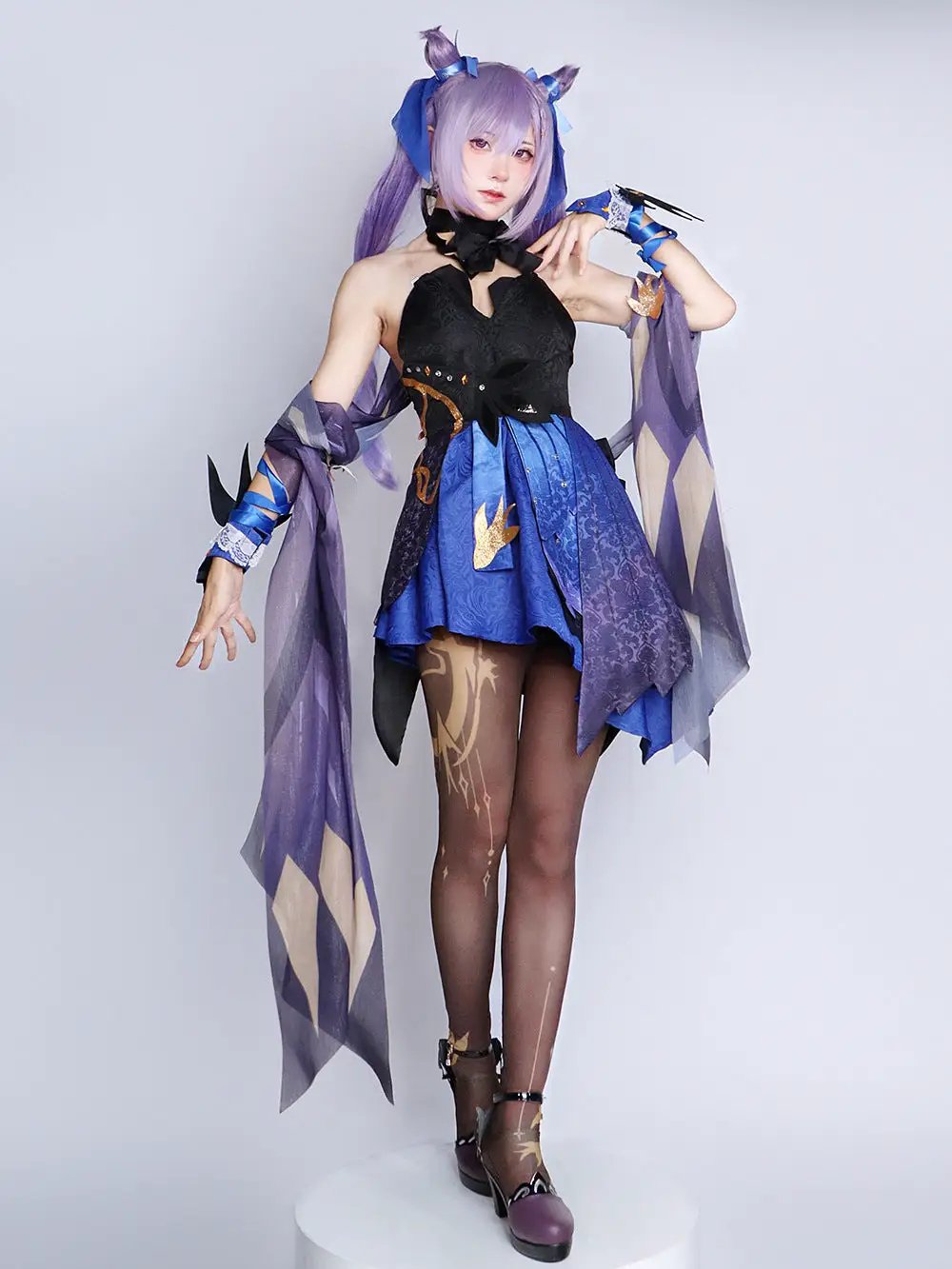 Shoes matching Genshin Impact Keqing cos clothing by eprolo