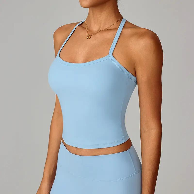 Beautiful back yoga vest quick drying fitness top by eprolo