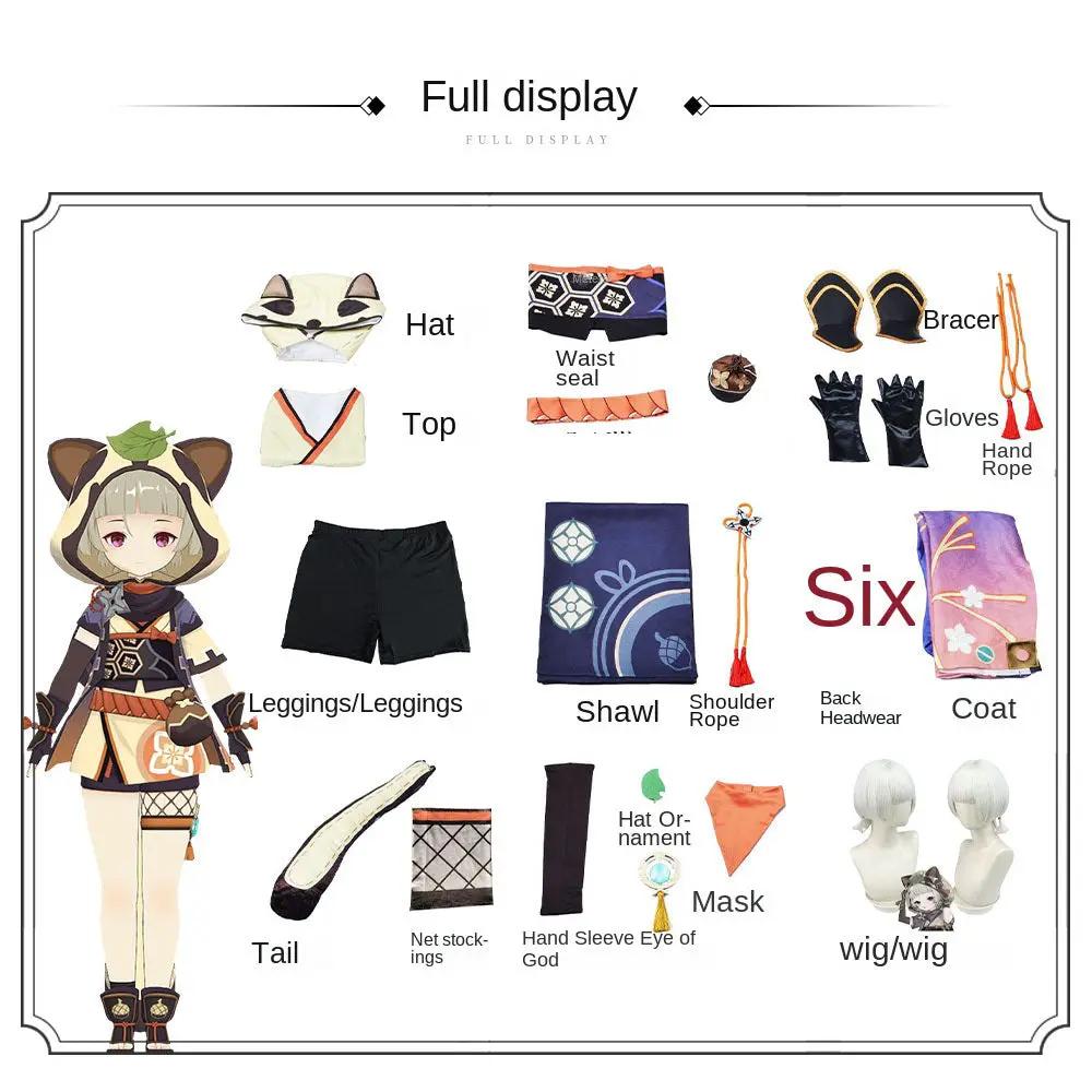 Genshin Impact COS Costume Luoli Women's Costume Naruto Morning Grapefruit Cosplay Game Animation anime Costume Women by eprolo
