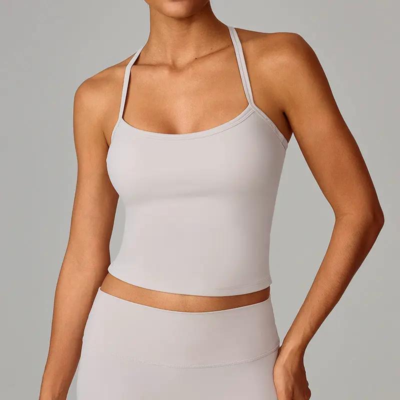 Beautiful back yoga vest quick drying fitness top by eprolo