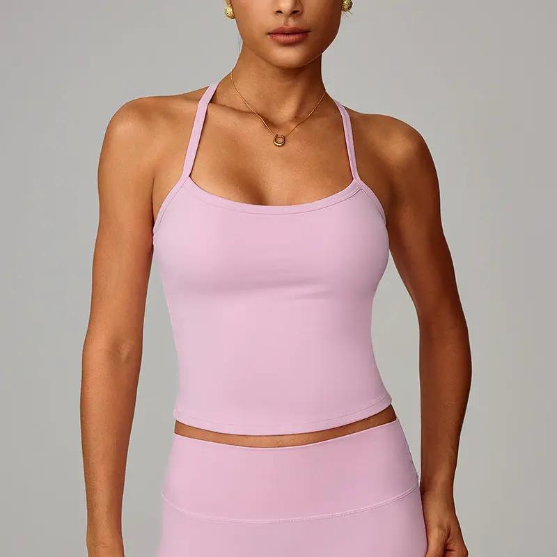 Beautiful back yoga vest quick drying fitness top by eprolo