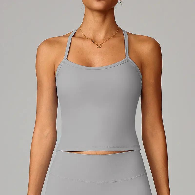 Beautiful back yoga vest quick drying fitness top by eprolo