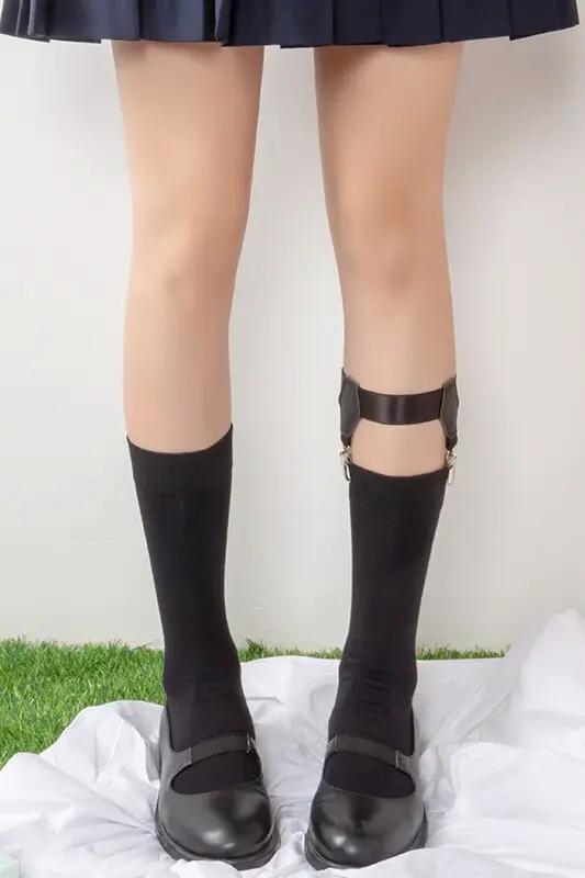 Agent series dark girl slip exquisite double clip leg ring anime cos in the pile socks jk socks women by eprolo