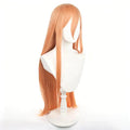 Chainsaw Man/Chainsaw Man Pawa Dali Milk Orange Long Hair COS Anime Wig Headpiece by eprolo