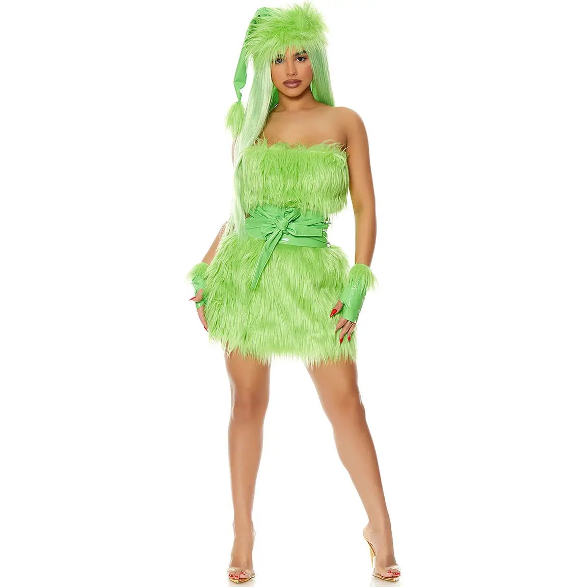 Halloween Green Haired Monster Costume COS by eprolo