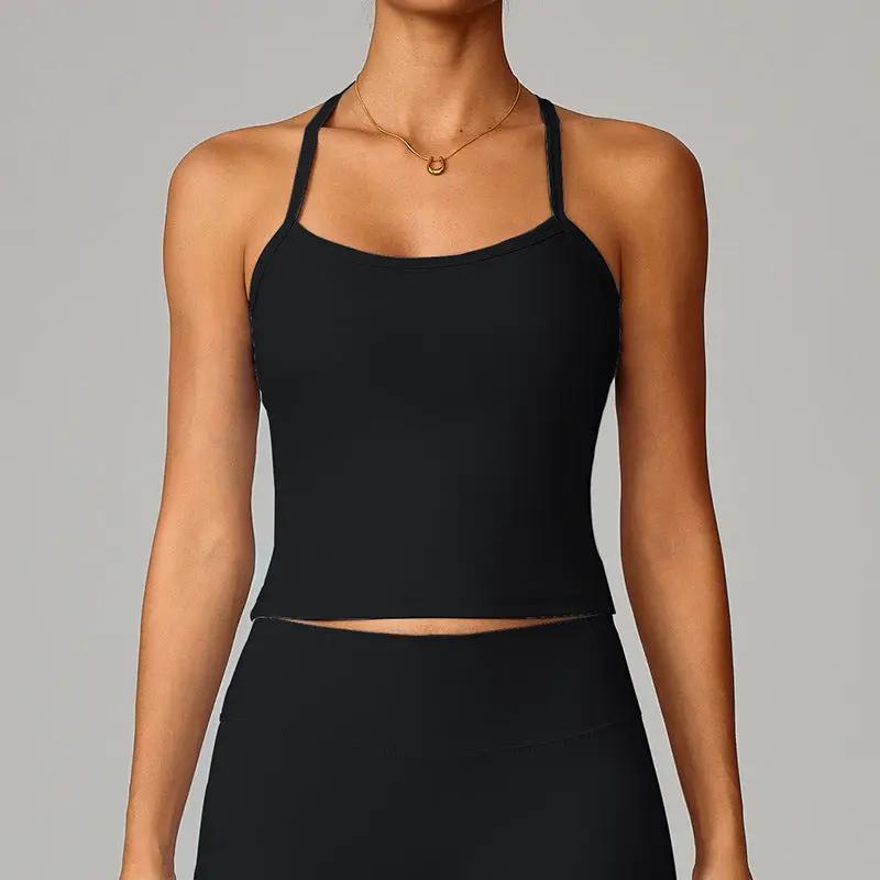 Beautiful back yoga vest quick drying fitness top by eprolo