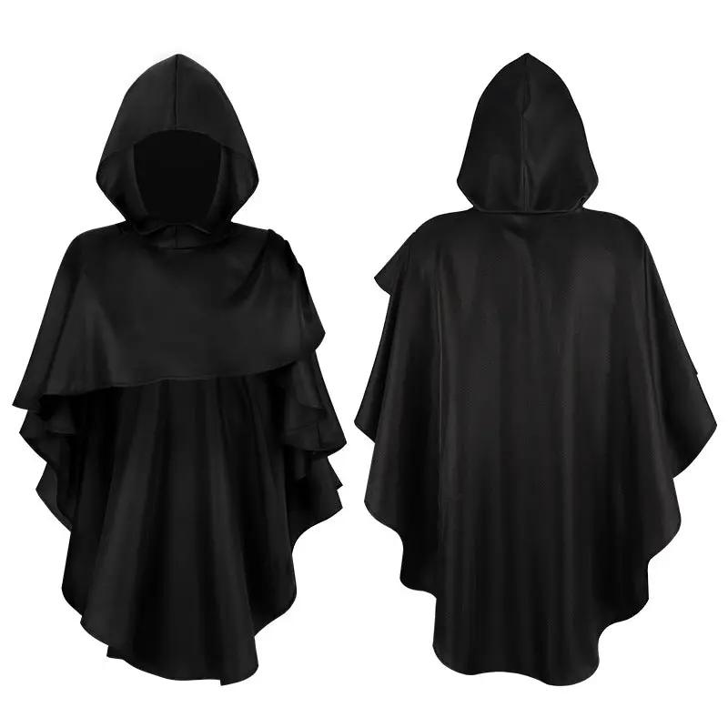 Halloween Grim Reaper Costume Medieval Priest Robe Monk Pastor Outfit Pastor Set COS by eprolo