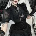 Gorgeous Gothic shirt versatile dark style cos pure desire high-end short top by eprolo