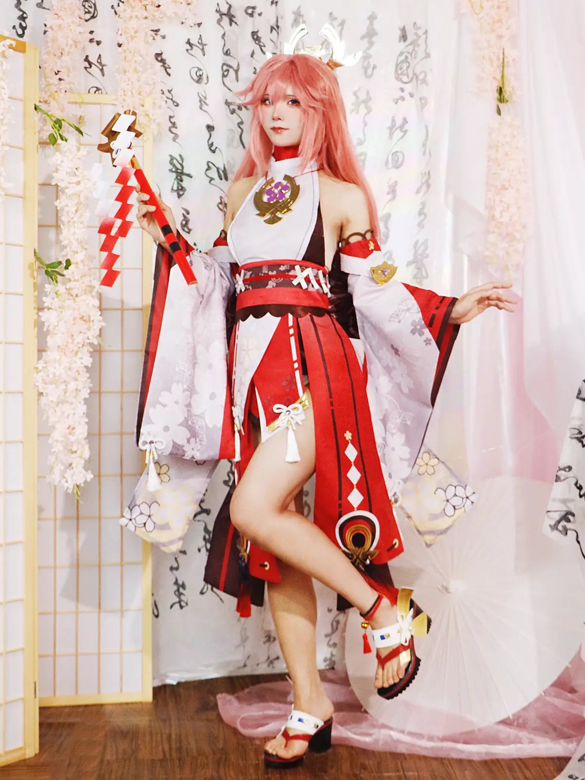 Genshin Impact Eight Gods Cosplay Costume Female Lightning General Eight Gods Anime COS server matching shoes by eprolo