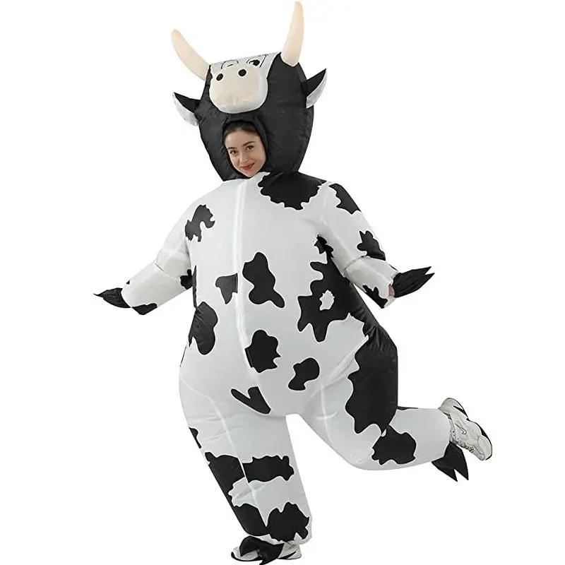 Cow inflatable costume makeup ball cosplay animal performance costume Halloween funny party COS cow costume by eprolo