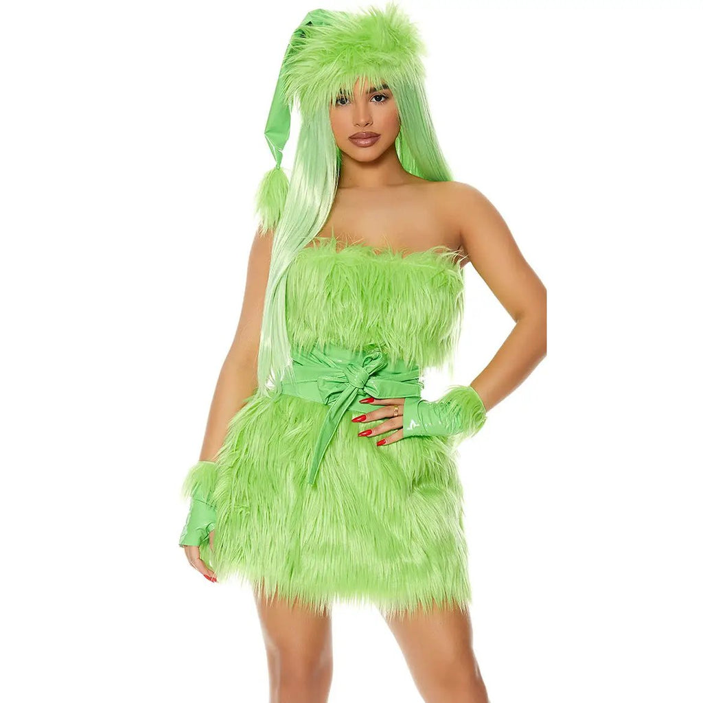 Halloween Green Haired Monster Costume COS by eprolo