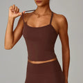 Beautiful back yoga vest quick drying fitness top by eprolo