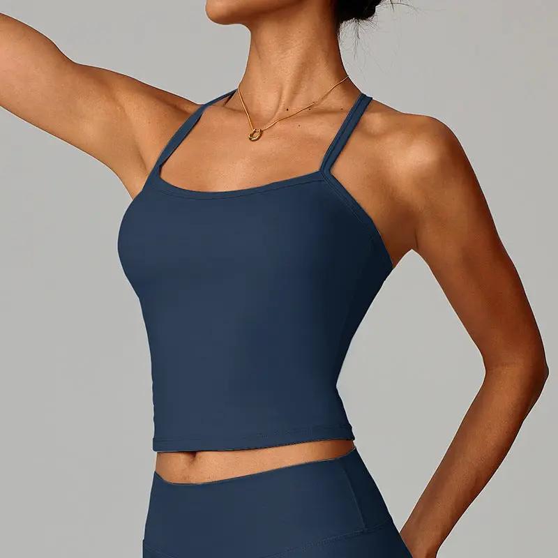 Beautiful back yoga vest quick drying fitness top by eprolo