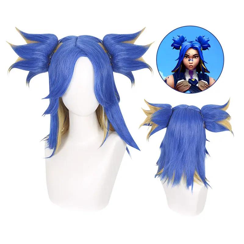 Valorant's latest spy, Neon cos wig body and tiger mouth clip, fearless contract by eprolo