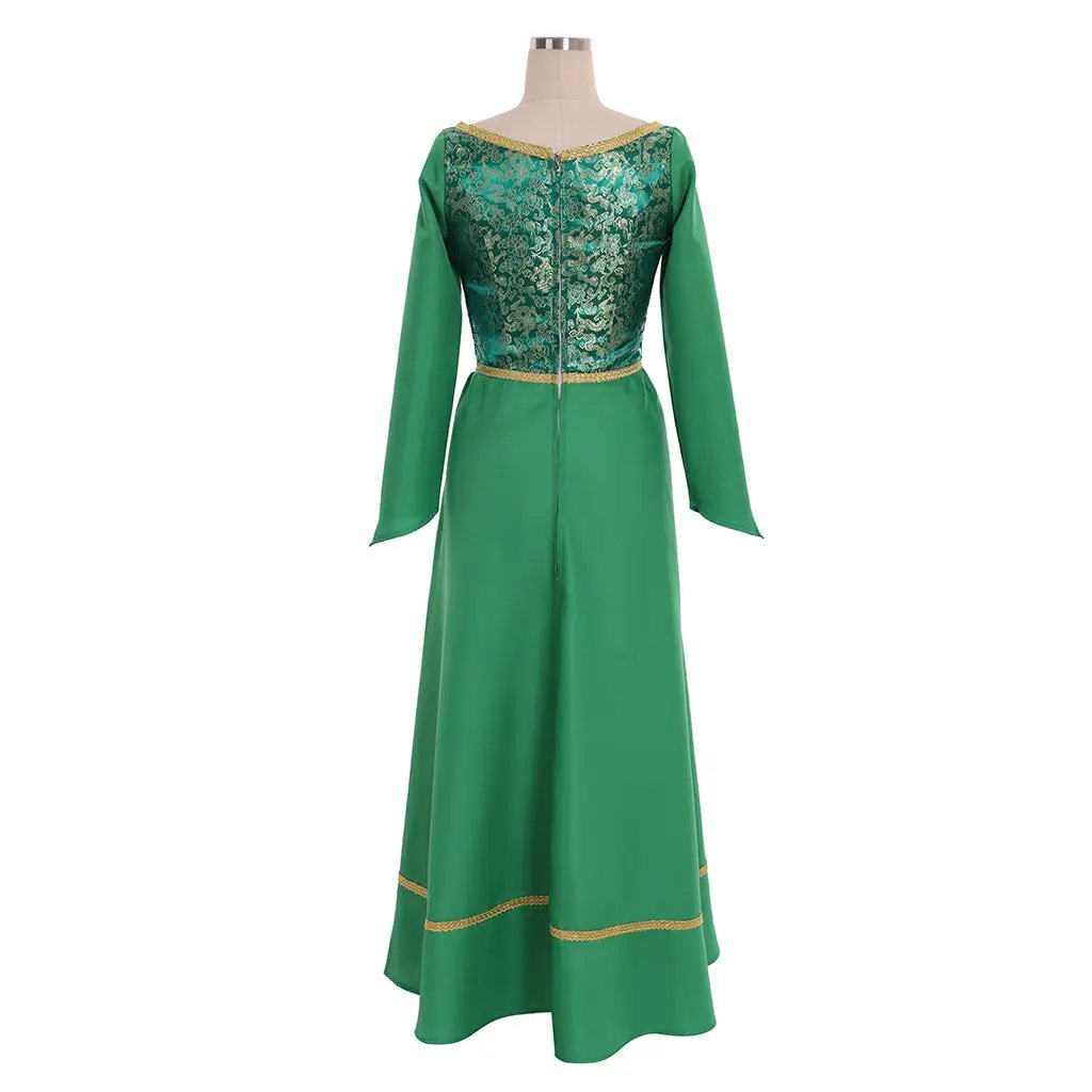 Monster Shrek COS Dress Princess Fiona Dress Green Dress Fiona Role Playing Dress Gothic Style by eprolo