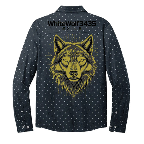 Golden Logo Wolf Hologram by The Wolf's Den