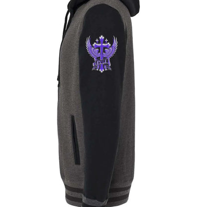Charcoal Heather/ Black - IND45UVZ - SLEEVE_LEFT