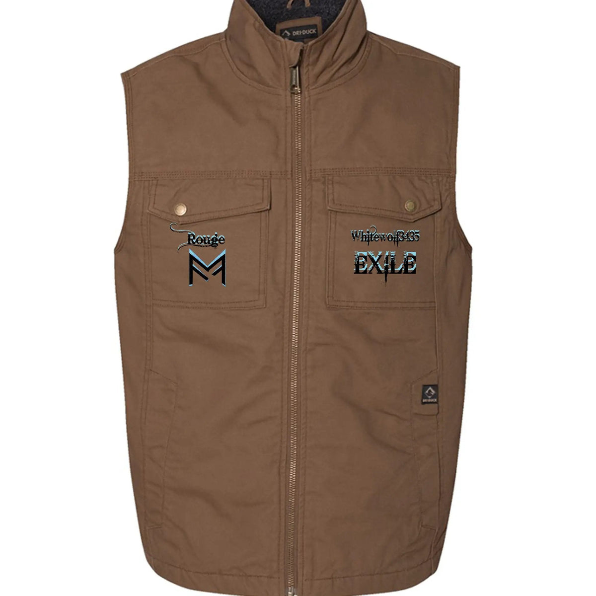 Exile Rouge Loyalty Trek Vest 5068 Dri Duck Cotton Canyon Cloth Sherpa Collar